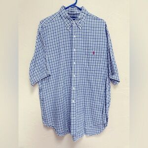 Vintage Ralph Lauren Polo Shirt Blaire Men’s Short Sleeve Button Down XL